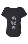 WE GOD THIS Women’s Triblend Short Sleeve Dolman