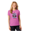 I AM WHAT IT TAKES FLORAL Ladies Heavy Cotton T-Shirt