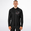Men's Long Sleeve Hooded Performance Shirt - AOP