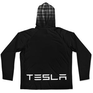 Men's Long Sleeve Hooded Performance Shirt - AOP