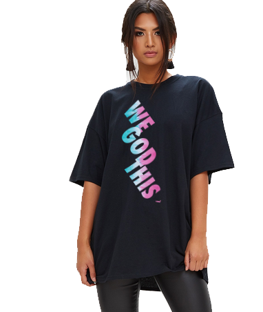 WE GOD THIS Oversized Heavyweight T Shirt